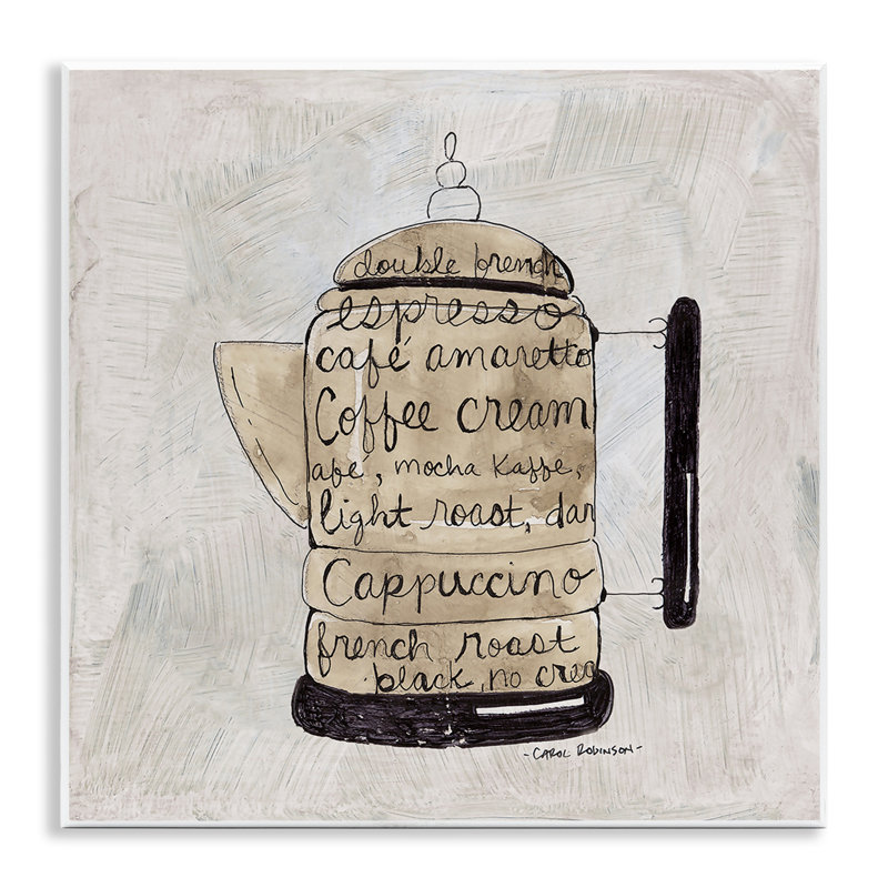 Art antique, plaque murale, bouilloire par Carol Robinson