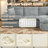 Masir Oversized Modular Sectional Sofa with Movable Ottoman, Comfy Gray Boucle Upholstery,2 Throw Pillows Included-1082326939