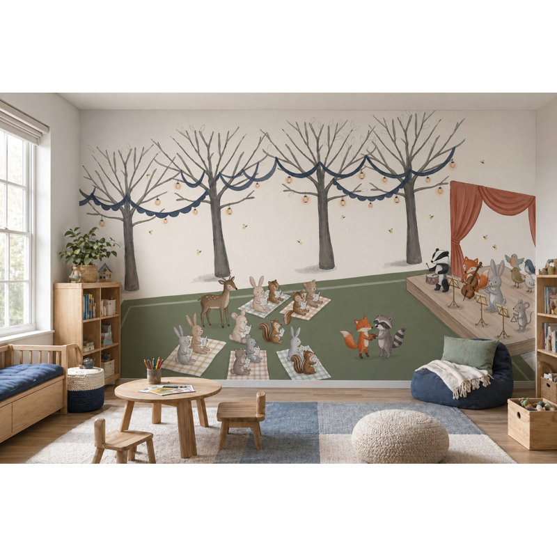 Décoration murale Mute, Non tissé, 140 po x 108 po