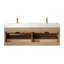 Ensemble de meuble-lavabo mural double 60 po-45827125-45827126