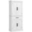 Kitchen Pantry Cabinet,Tall Kitchen Cabinet,With Drawer,5-Tier Shelf And Adjustable Shelves