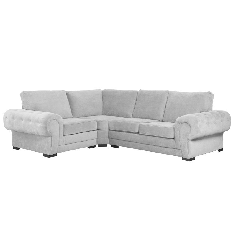 Carnot 4 Seater Corner Sofa , Left Hand Facing, Light Grey