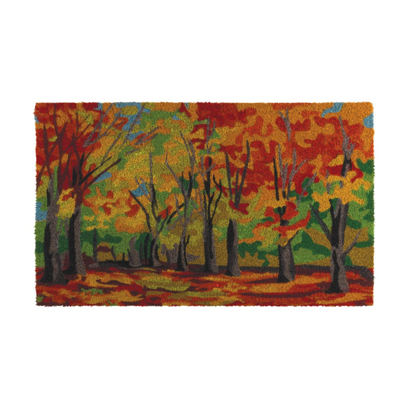Paillasson antidérapant 30x18, Fall Trees