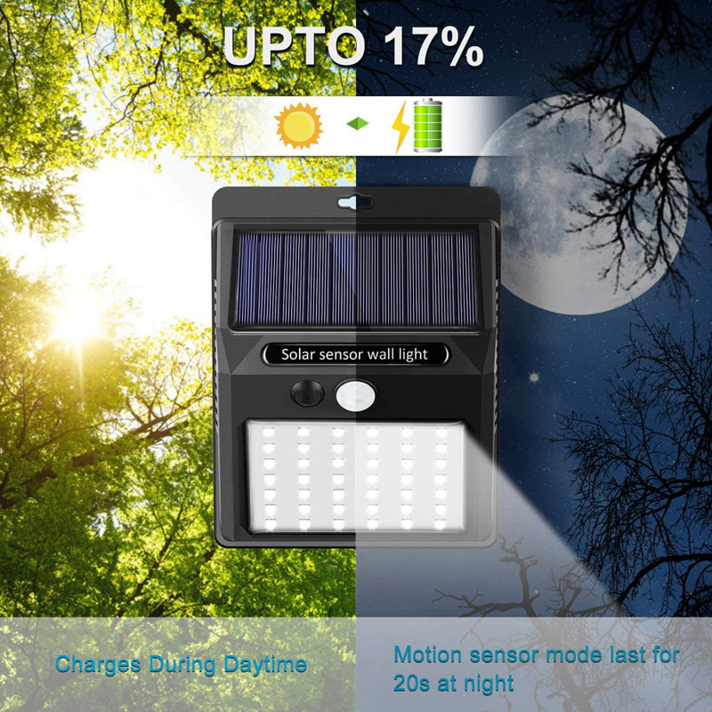 Solar Security Lights Outside with Motion Sensor Outdoor Lights Waterpfoof