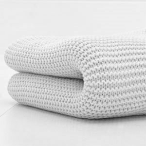 Cotton Baby Blanket, White