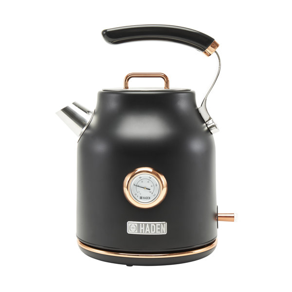 Haden Heritage 1.7L Stainless Steel Electric Kettle - Turquoise