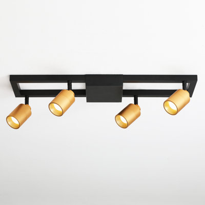Ensemble de rail d'éclairage 4 lumières 23,4 po