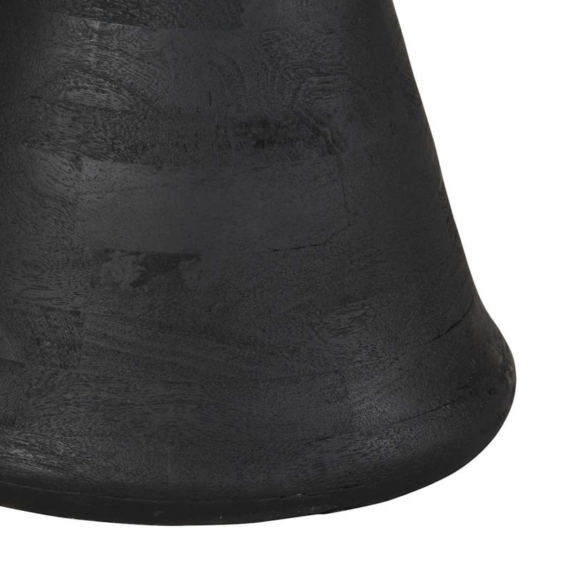 Solid Wood End Table, Black