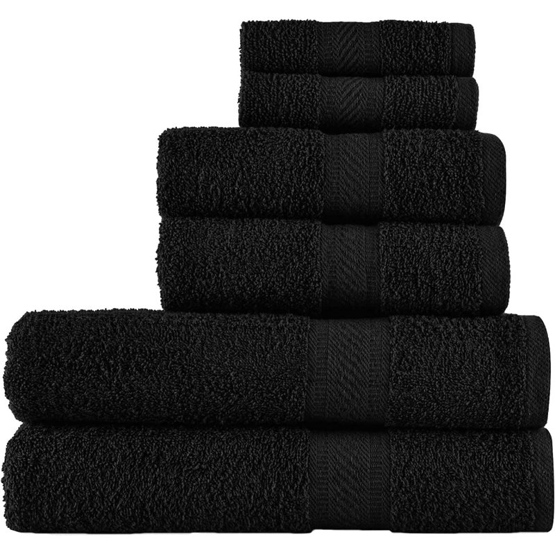 Nanhey 100% Cotton Mulit-Size Set, Black