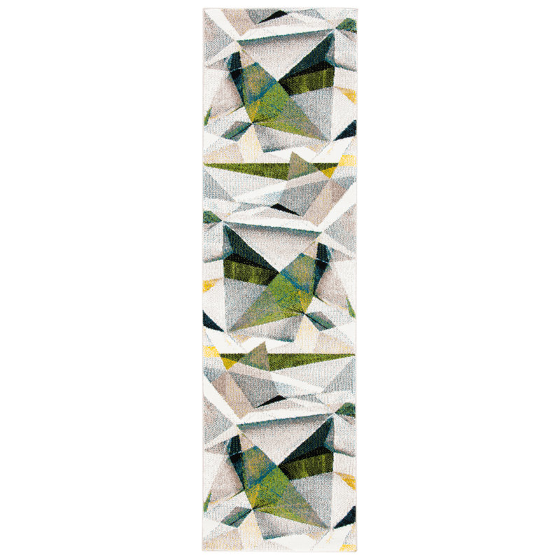 Sase Performance Abstract Rug, Runner 2'3" x 8'