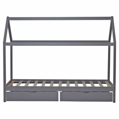 Raleigh 2 Drawer Solid Wood House Beds