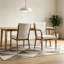Ensemble de 2 fauteuils de salle à manger rembourrés Modern, chaises de cuisine ergonomiques avec accoudoirs rembourrés, chaises de salle à manger de style Mid-Century pour la maison et le restaurant-129603653-129603656-129603654