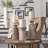 Mango Wood Handmade Minimalistic Bell Shaped Pillar Decorative  Candle Holder Set-1454927292