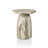 Fulcher Stone-Like 17" W Pedestal End Table with Travertine Effect-2069962499