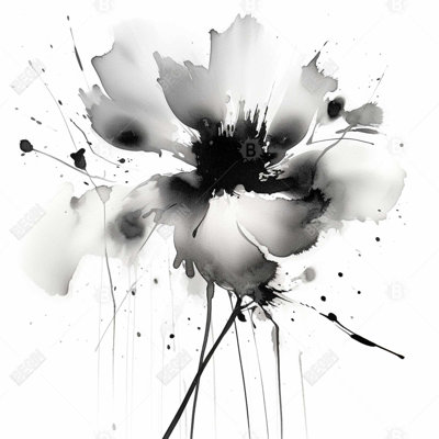 Abstract Flower - Floral Canvas Art for Home Decor