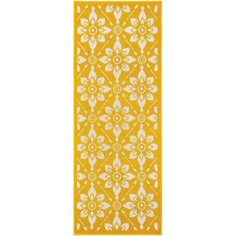 Tapis jaune Aucun, Tapis de couloir 2 pi x 5 pi 1 po