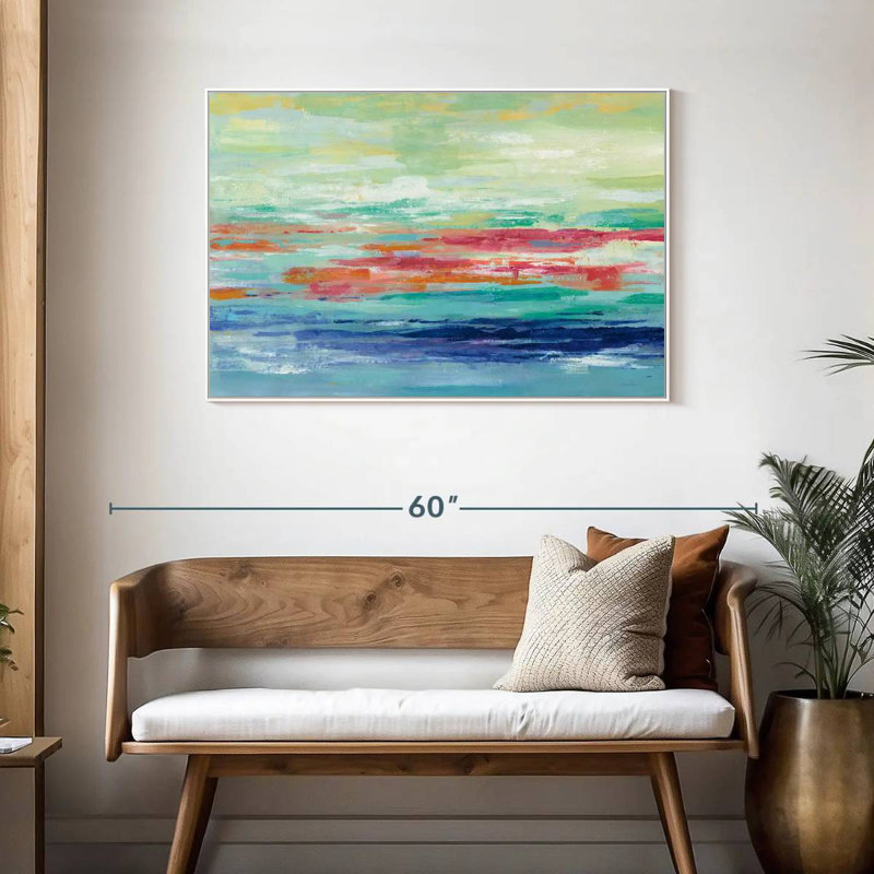 California Surf, Cadre flottant blanc, 43 po x 29 po