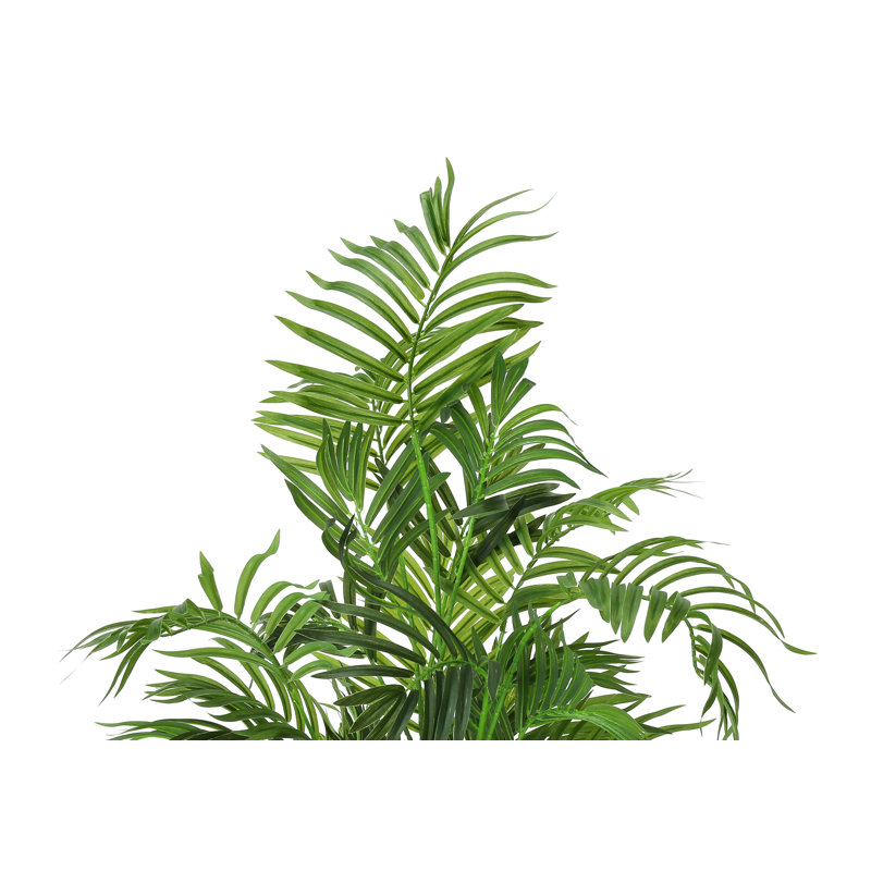 47'' Tall Green Areca Palm Tree in Black Pot