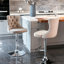Velours avec base (de 2 kaki, hauteur de siège réglable, dossier confortable rembourré moderne pour îlot de cuisine de pub à la maison)