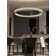  Led Dimmable Crystal Chandelier Black 47.5"