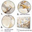 Ensemble de salon Elegant Beige Magnolias Serenyt - Magnolias-107746724