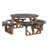Black Top/Antique Mahogany Base