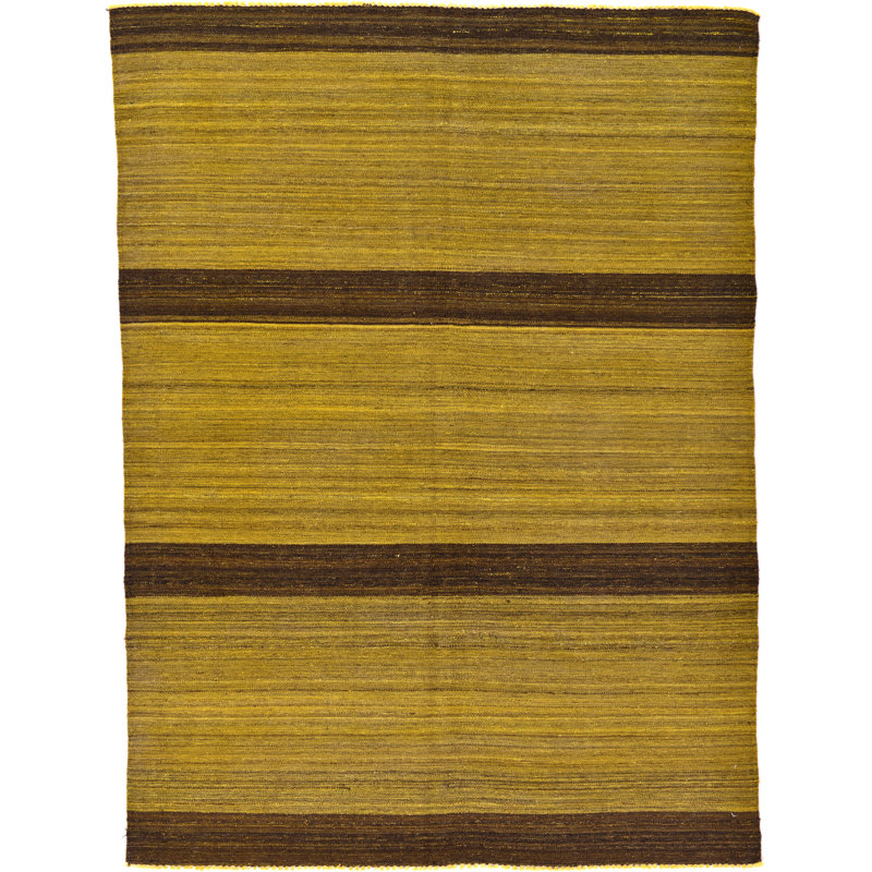 Tapis intérieur de la laine 5 pi 6 po x 7 pi 4 po one-of-kind main-noué la new age Warminster