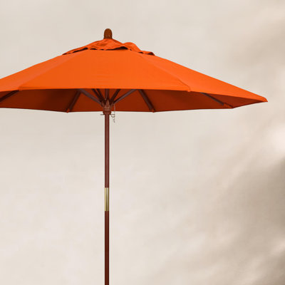 Manford 90 " W Octagonal Collapsible Market Sunbrella® Umbrella with Manual Lift