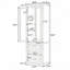 Armoire de rangement autoportante pour salle de bain avec tiroirs, tablettes réglables et poignées en métal