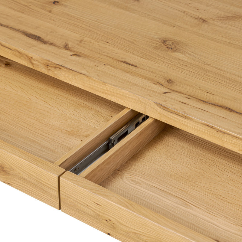 Novella Writing Desk-Natural Oak Veneer Thick Random