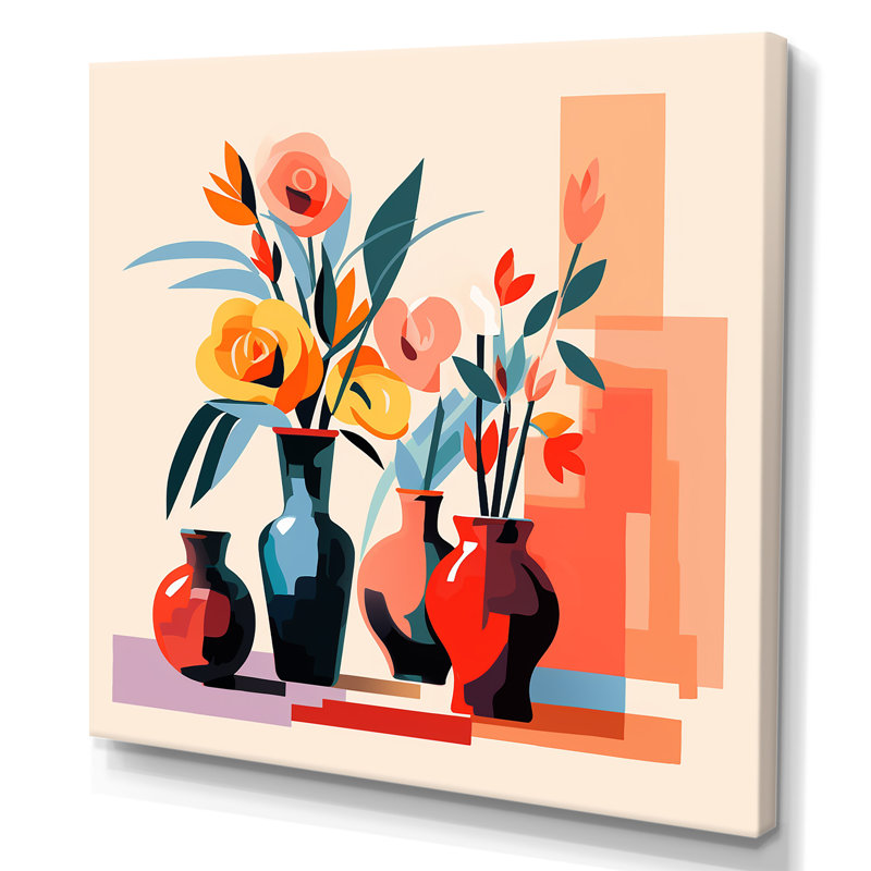 Bouquet de fleurs bohème Henri Matisse, H 30 po x l 30 po x P 1,5 po, Toile tendue