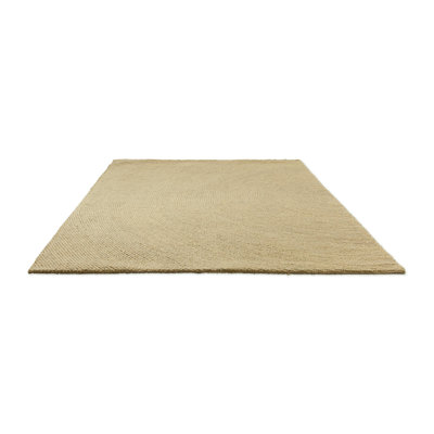 Hand Tufted Wool Area Rug in Sand