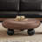 French style simple round coffee table set