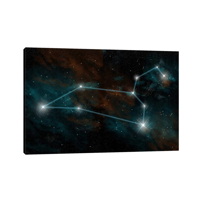 The Constellation Leo The Lion by Marc Ward - Wrapped Canvas Gallery-Wrapped Canvas Giclée, 45.72cm H x 66.04cm W
