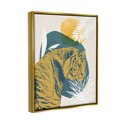 «Botanical Tiger», collage d'art par giclée par Carol Robinson