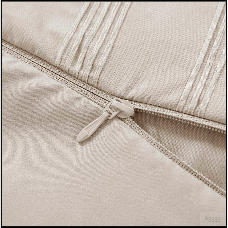 Ensemble de housse de couette 3 pièces, Housse de couette pour grand lit et 2 taies décor, Neutral