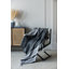 Jeté décoratif en coton recyclé Stripecotton