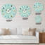 Horloge murale Turquoise Minimal-73154233