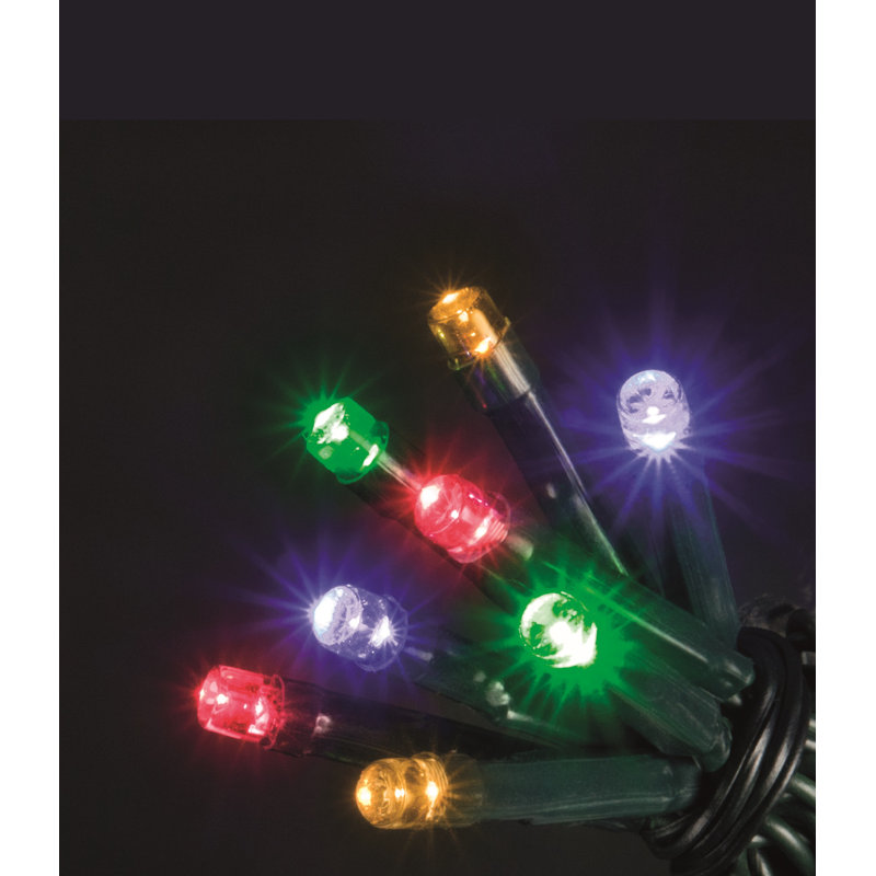 495cm Twinkle Indoor / Outdoor String Lights, Red/Green/Yellow