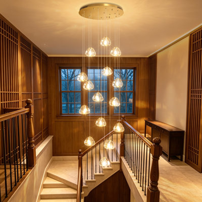 15-light Dimmable Crystal Chandelier