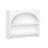Bronson Arched Wall Shelf With 3 Hooks- White