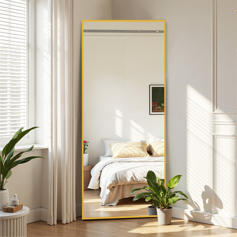 Miroir pleine grandeur Barnab, Doré, 79 po x 35 po