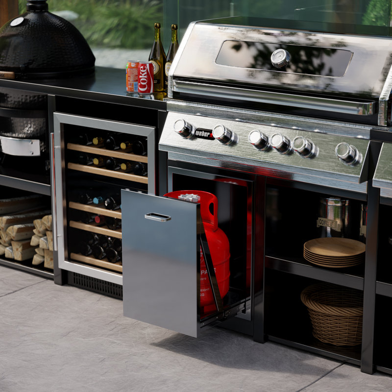 17 in. x 23 in. x 16 in. Propane Tank Drawer For 20 Lb. Tank