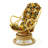 Upholstered Swivel Accent Chair-765440407-765440405