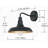 Sena Black Steel Gooseneck Barn Light Outdoor(Set of 2)-1914128455