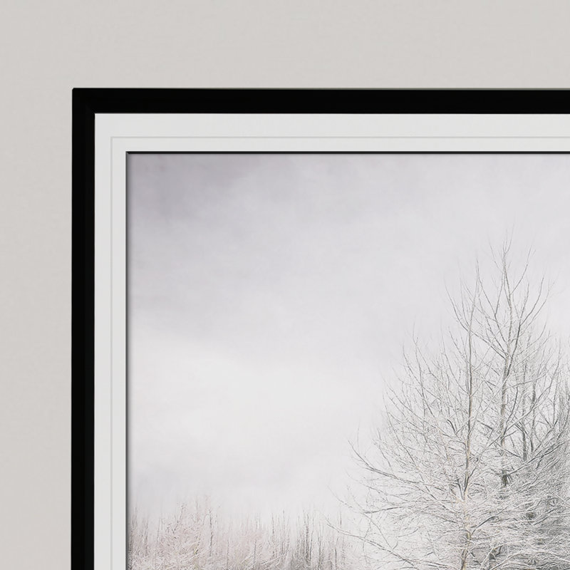 «Winter is Here», reproduction de photo sur toile, H 24 po x l 30 po x P 1,5 po, Cadre noir