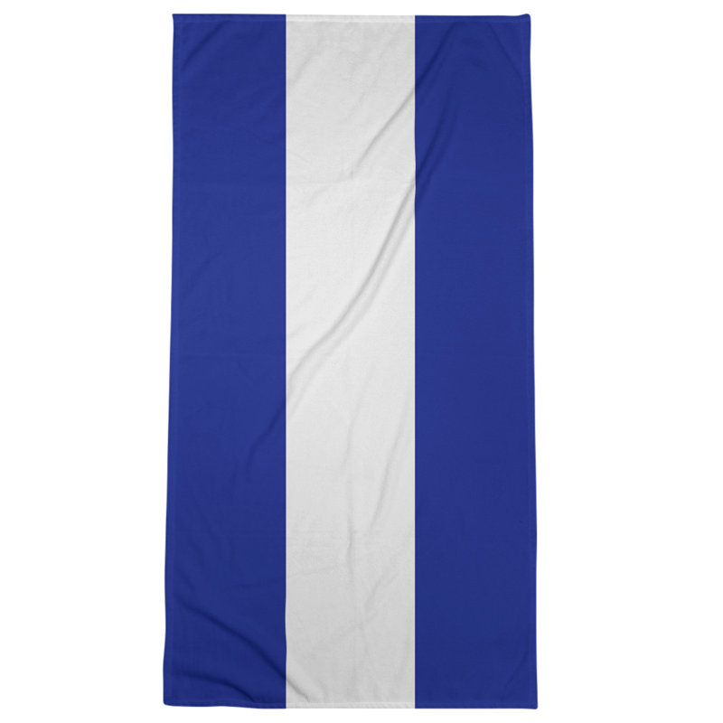 Bath Towel, Blue/White