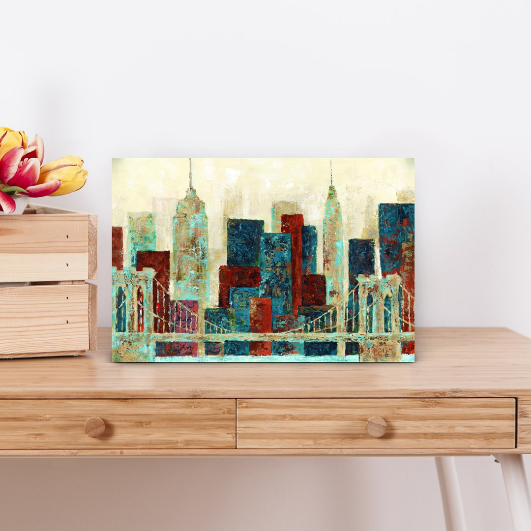 Impression City II Abstract Contemporary Architecture City Wall Art Print