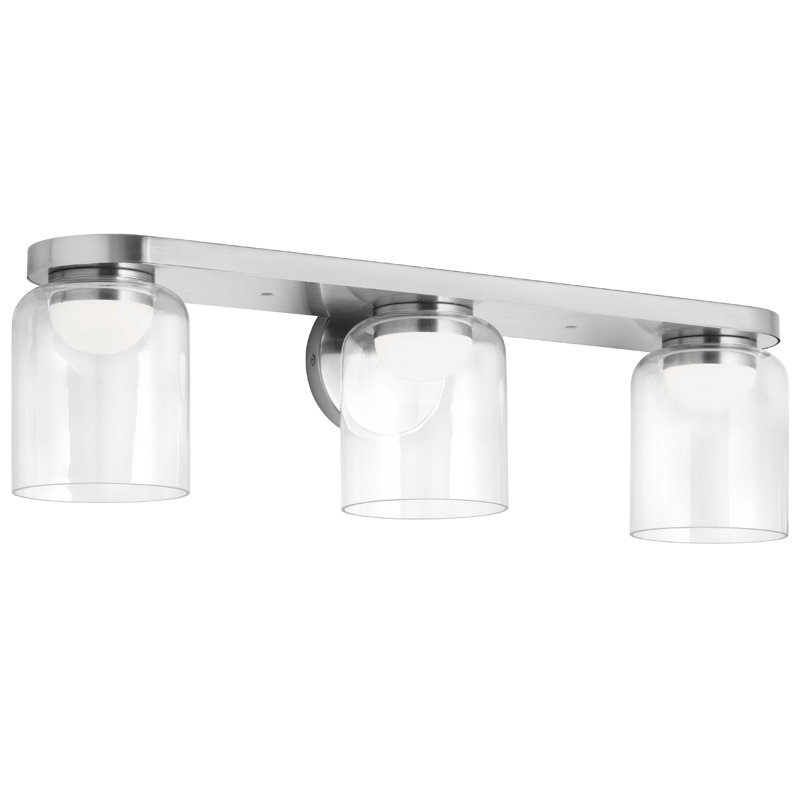 Éclairage à DEL à intensité variable pour meuble-lavabo Bennay, Chrome poli