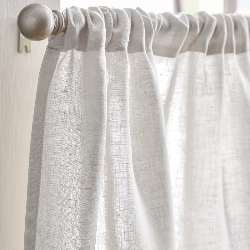 Tailored Cafe Curtain, Silver